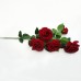 Бархатные розы на ветке.Арт.ДМ-002
